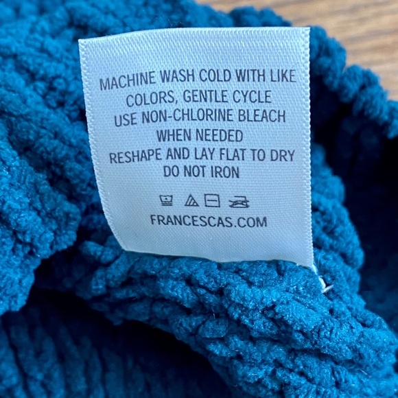 Alya Hayley Chenille Cable Knit Forest Green Crewneck Sweater Size Large - Picture 7 of 10